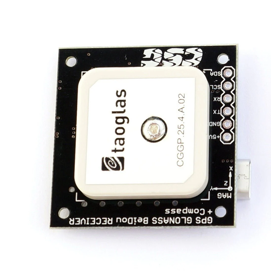 NEO-M8T Mini TIME & RAW GPS GNSS + LIS3MDL Triple Band 25mm ANT - Image 2