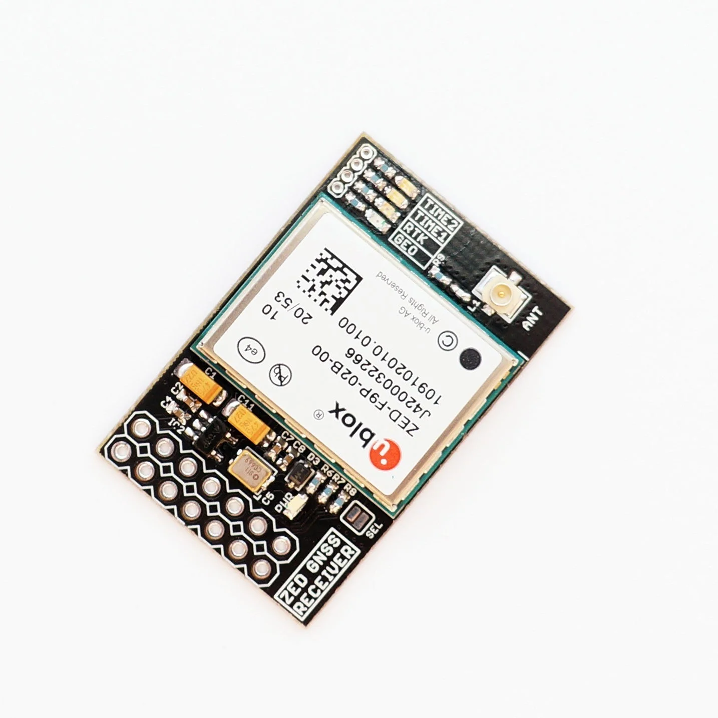 ZED-F9P RTK InCase PIN GNSS receiver board with IPEX (U.FL) with SAFEBoot pin