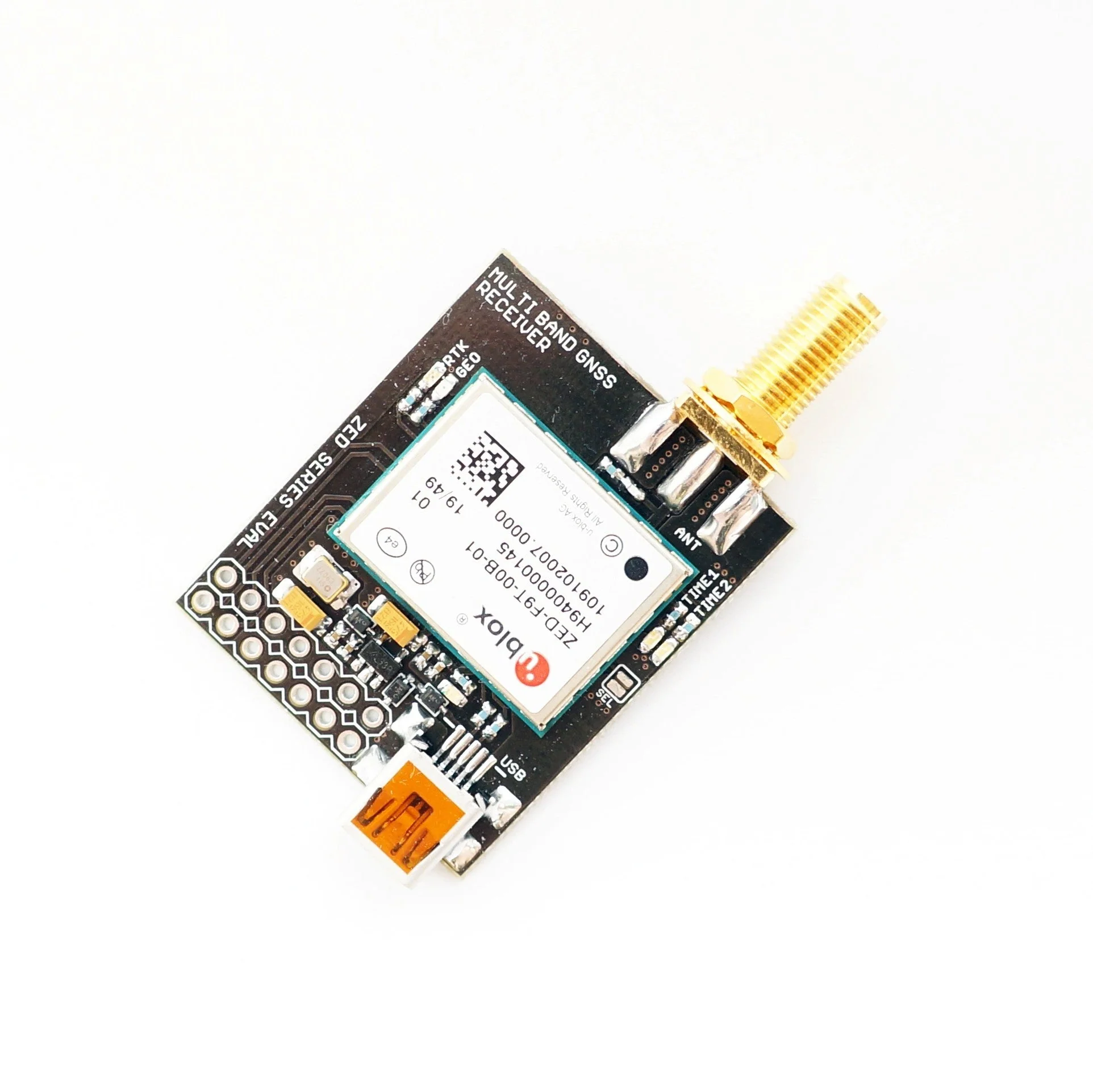ZED-F9T-10B L1/L5/E5a 5G InCase PIN timing module with SMA and USB