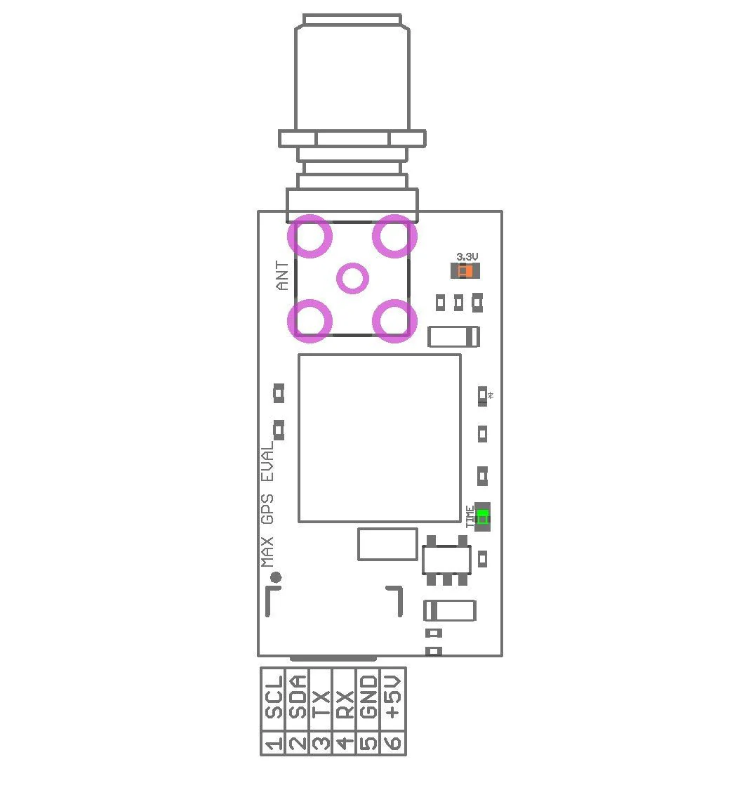MAX-M10S Ultra Low Power GNSS receiver with SMA connector - Image 3