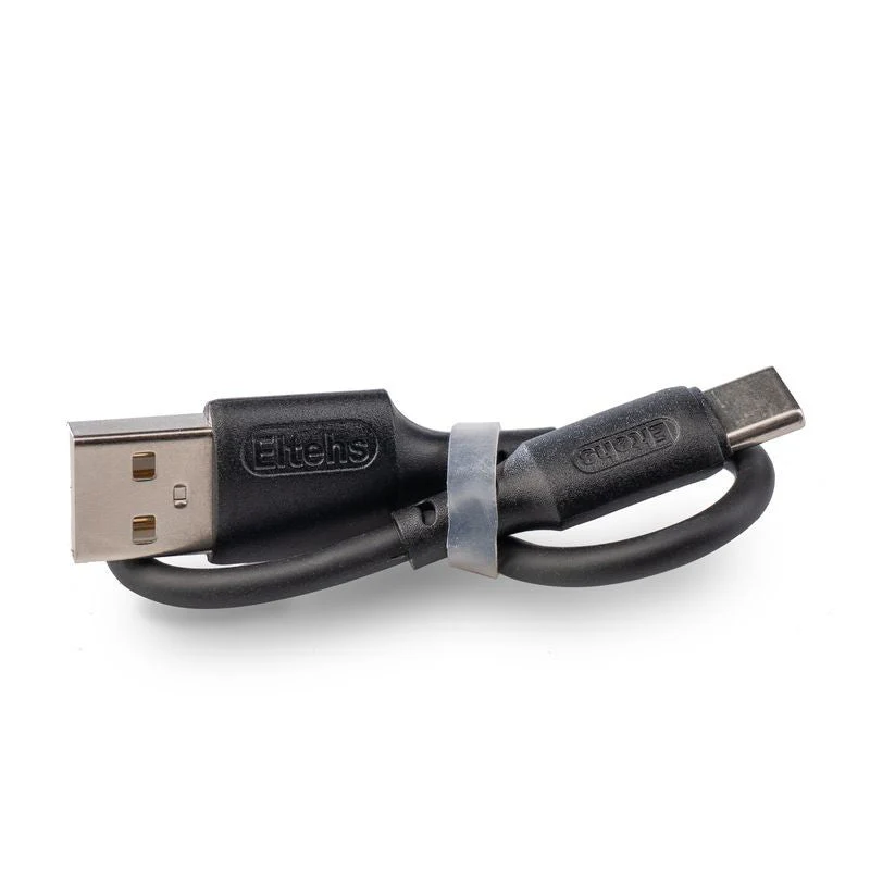 USB-C to USB A liquid silicone cable 0.2 m (black)
