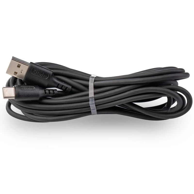USB-C to USB A liquid silicone cable 3 m (black)