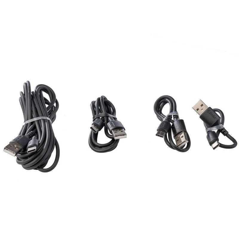 USB-C to USB A liquid silicone cable 3 m (black) - Image 2