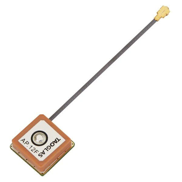 L1. IPEX (U.FL) 12mm Two Stage 28dB GPS/GALILEO Active Patch Antenna Module with front-end Saw Filter