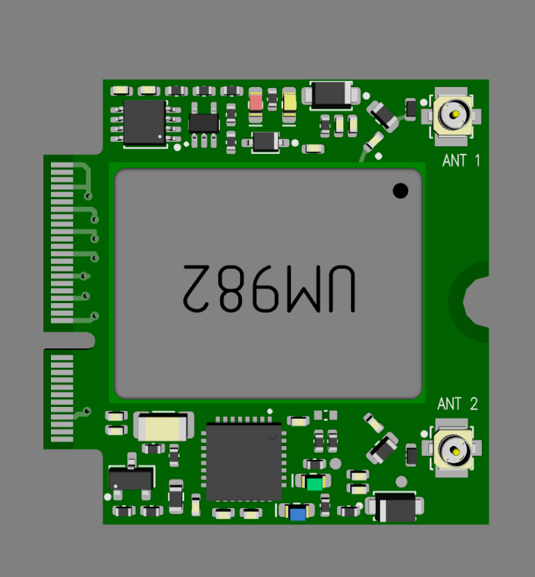 UM982 M.2 Industrial Dual Channel RTK GNSS receiver - Image 3