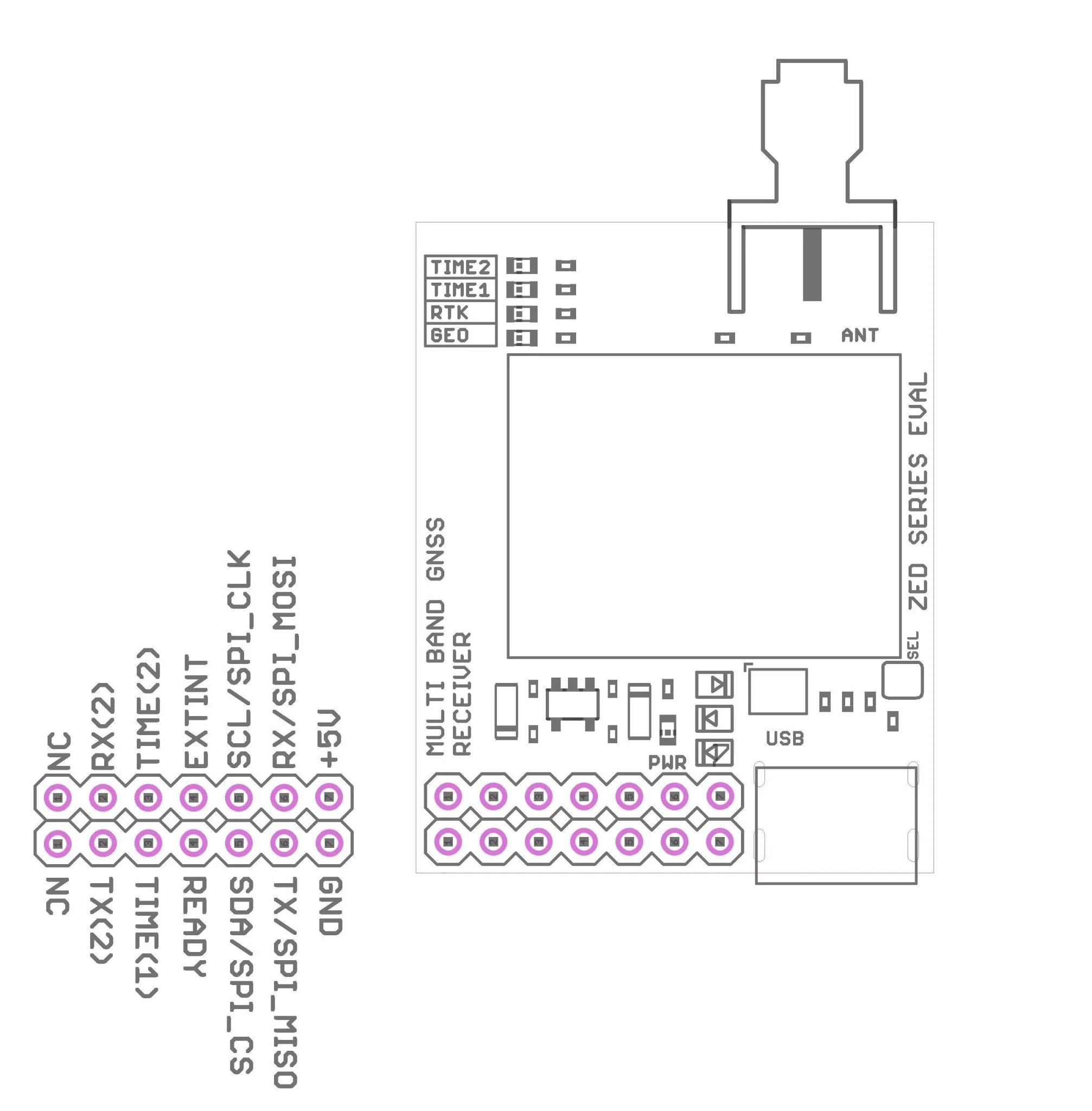 ZED-F9H high precision GNSS USB C module with SMA for heading applications - Image 3