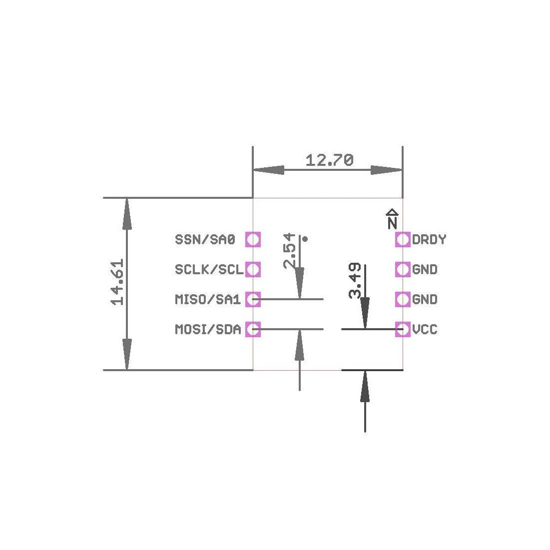 RM3100 Professional Grade Magnetometer for integration SPI and I2C - Image 4