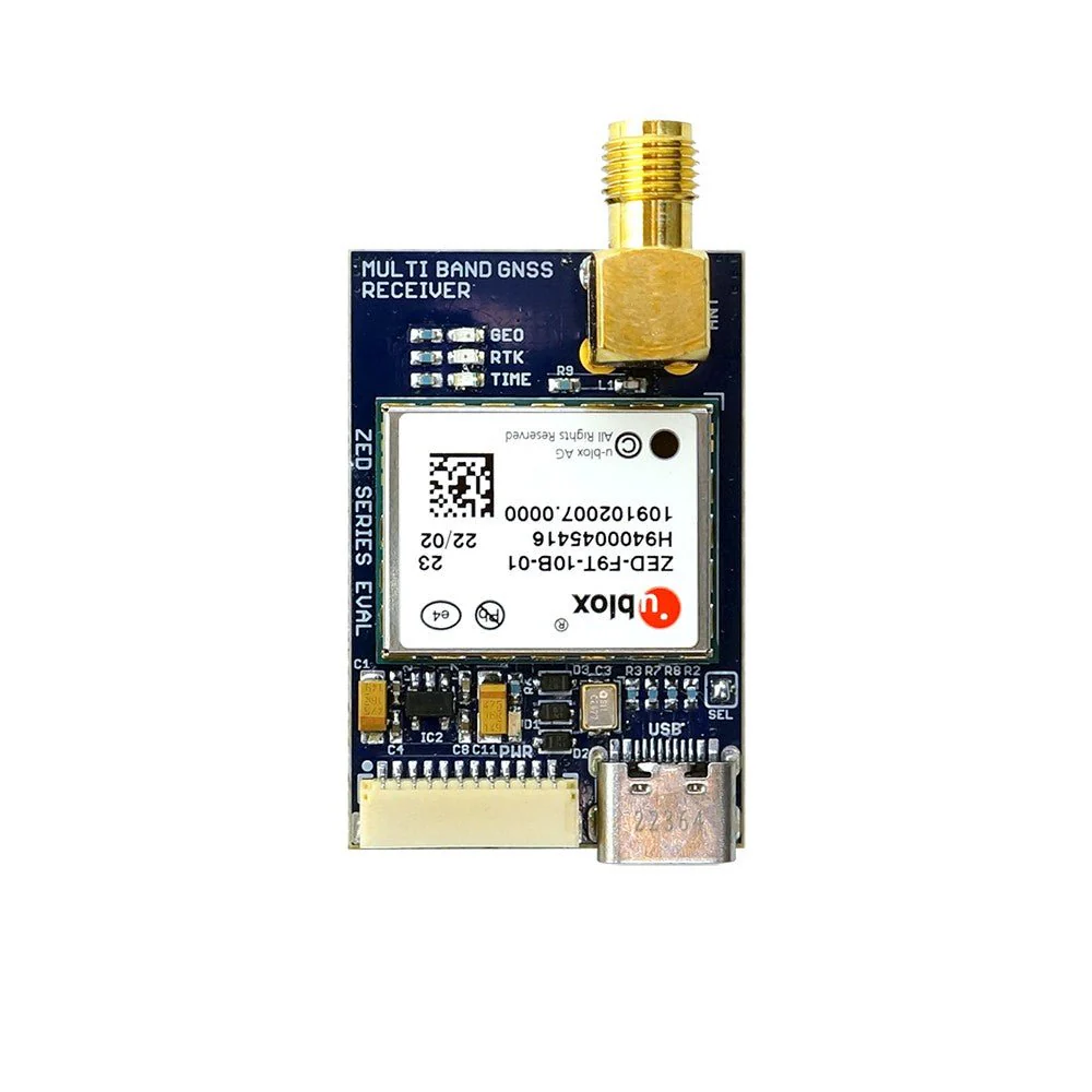 ZED-F9T-20B L1/L2/L5/E5a high accuracy USB C timing module with SMA