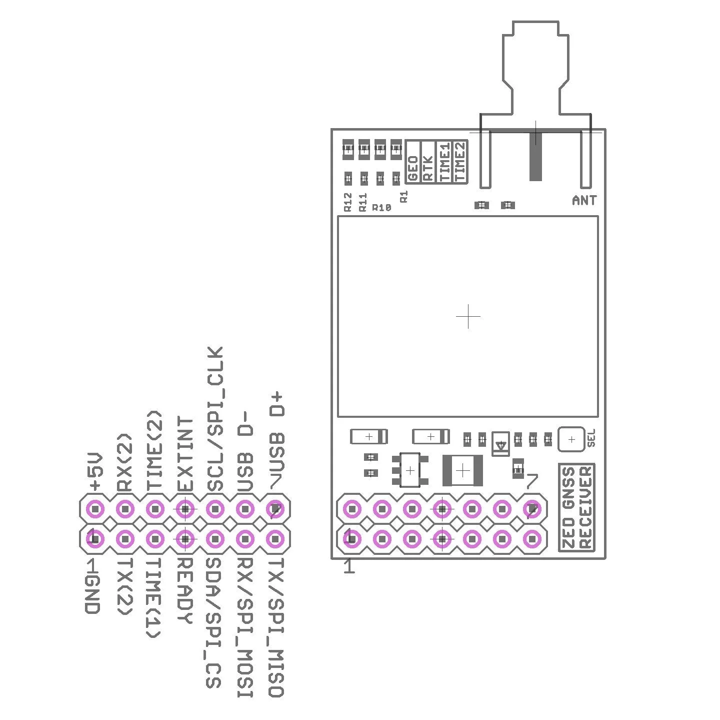 ZED-F9T-20B L1/L2/L5/E5a 5G RTK InCase PIN high accuracy timing module - Image 3