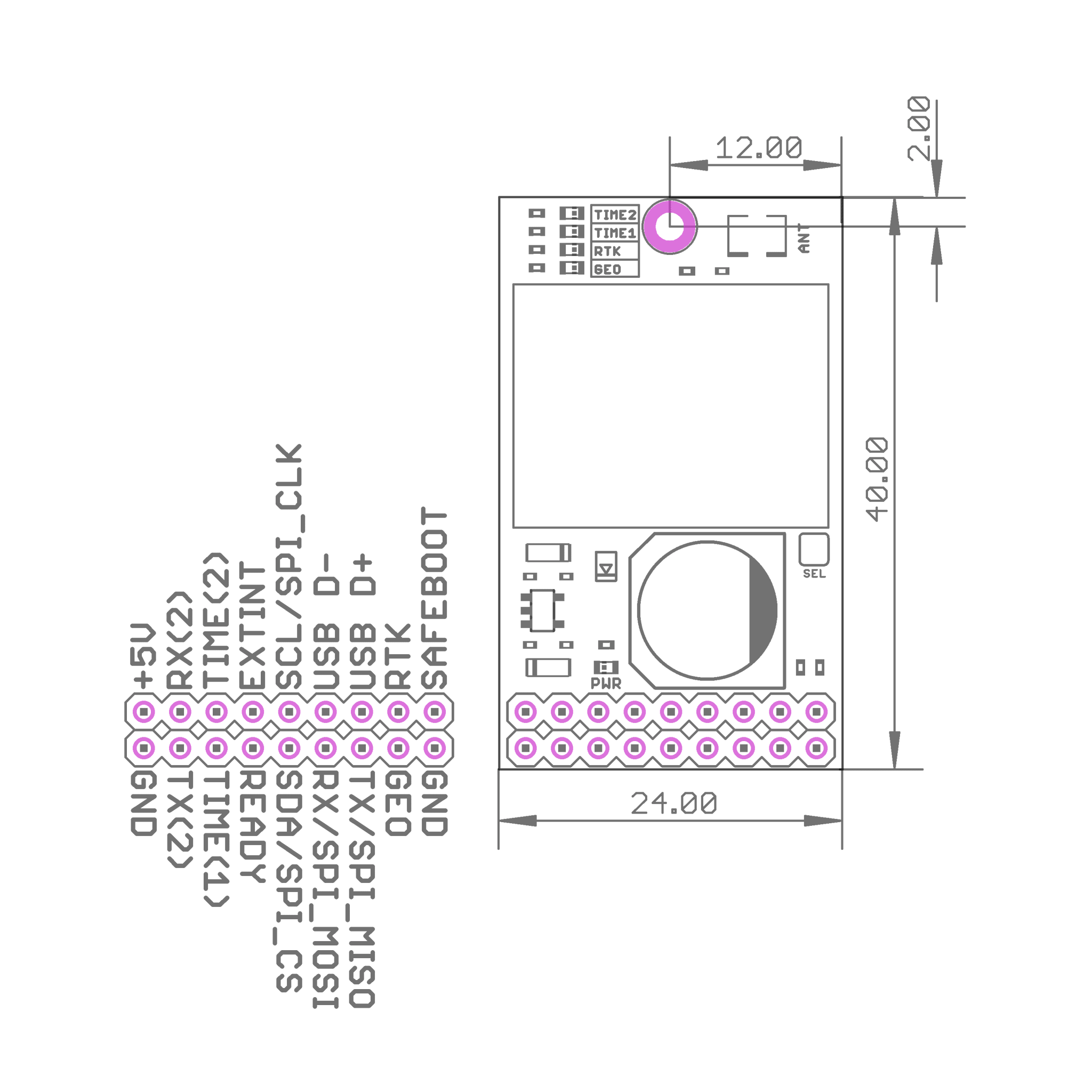 ZED-F9T-20B INDUSTRIAL L1/L2/L5/E5a 5G RTK InCase PIN high accuracy timing module - Image 3
