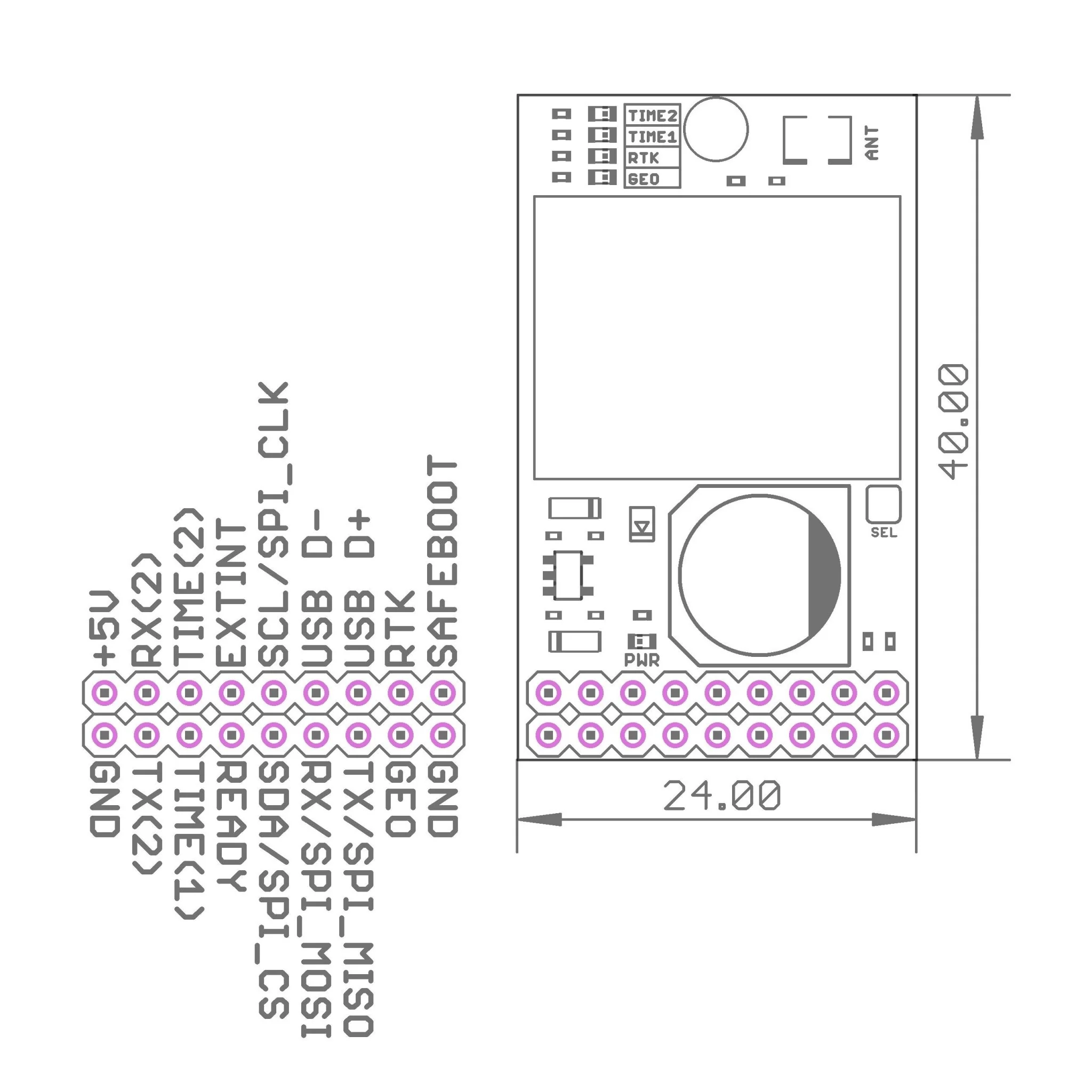 ZED-F9R INDUSTRIAL RTK Dead Reckoning InCase PIN GNSS receiver board - Image 3
