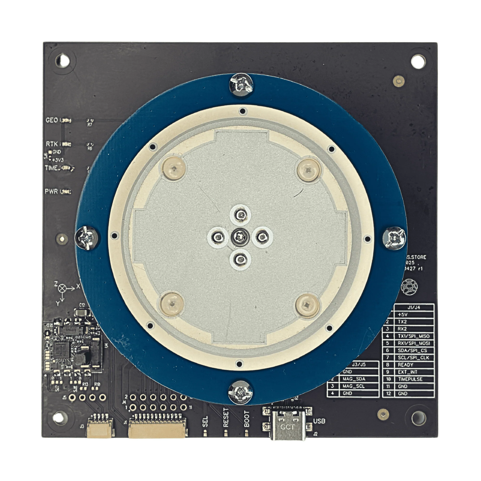 ZED-X20P GNSS Receiver with MultiBand antenna and EMI with RM3100