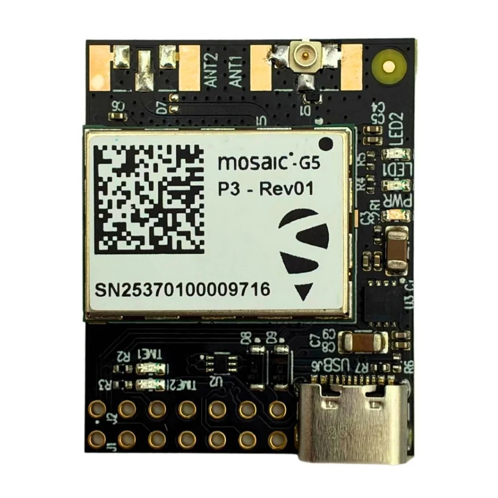 mosaic-G5 P3 RTK InCase PIN GNSS receiver board with USB C