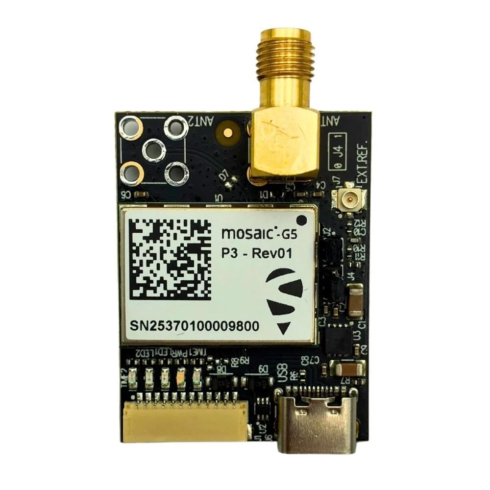 mosaic-G5 P3 RTK InCase PIN GNSS receiver board with USB and JST - Image 2